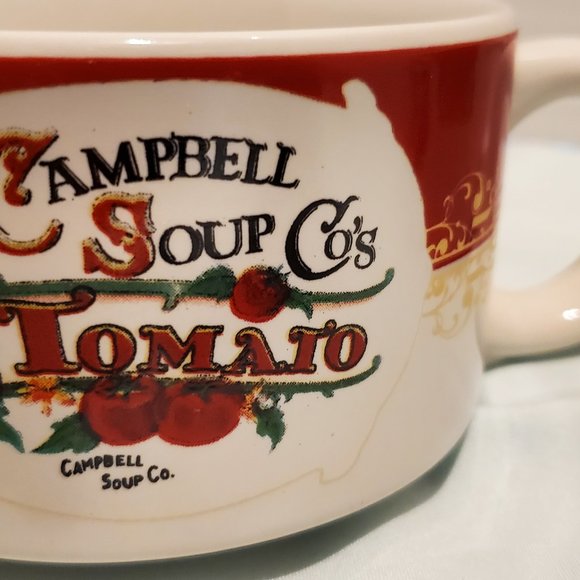 Campbell Soup Co's Tomato 12 oz. Mugs, 2 mugs in Original Campbell Soup Box VGUC - Picture 6 of 11